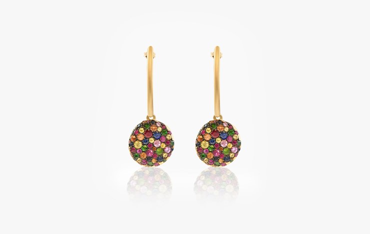 BABY MALAK ORIGINAL DROP BONBON ROUND EARRINGS